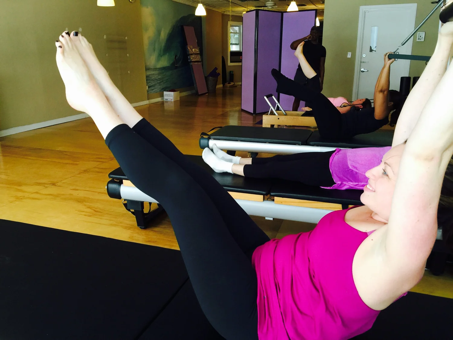 Pilates tower teaser