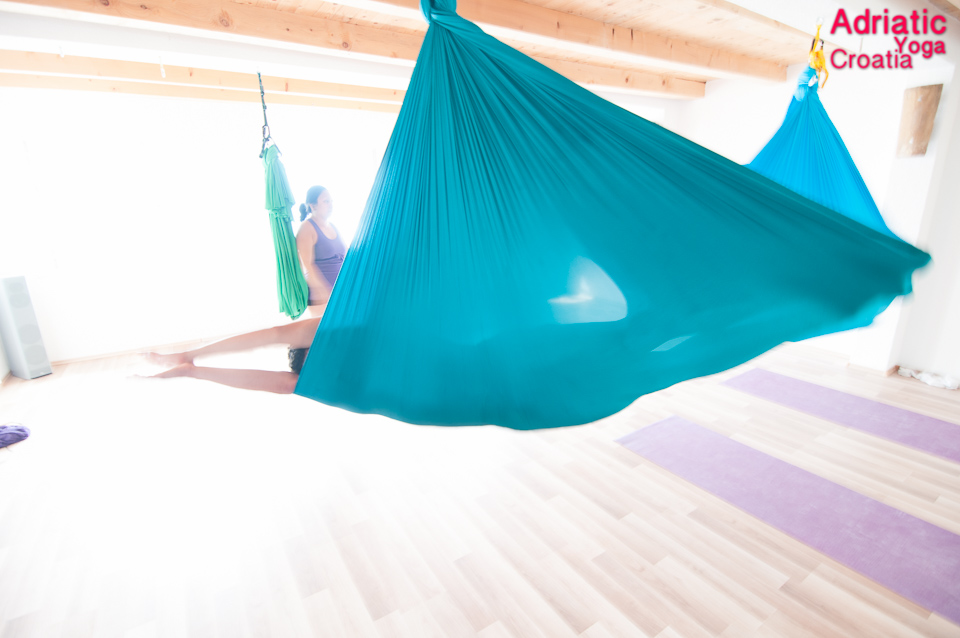 Aerial cocoon at the Croatia retreat